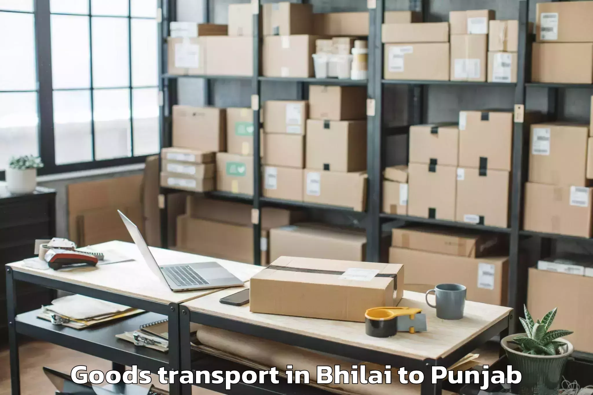 Top Bhilai to Sultanpur Lodhi Goods Transport Available